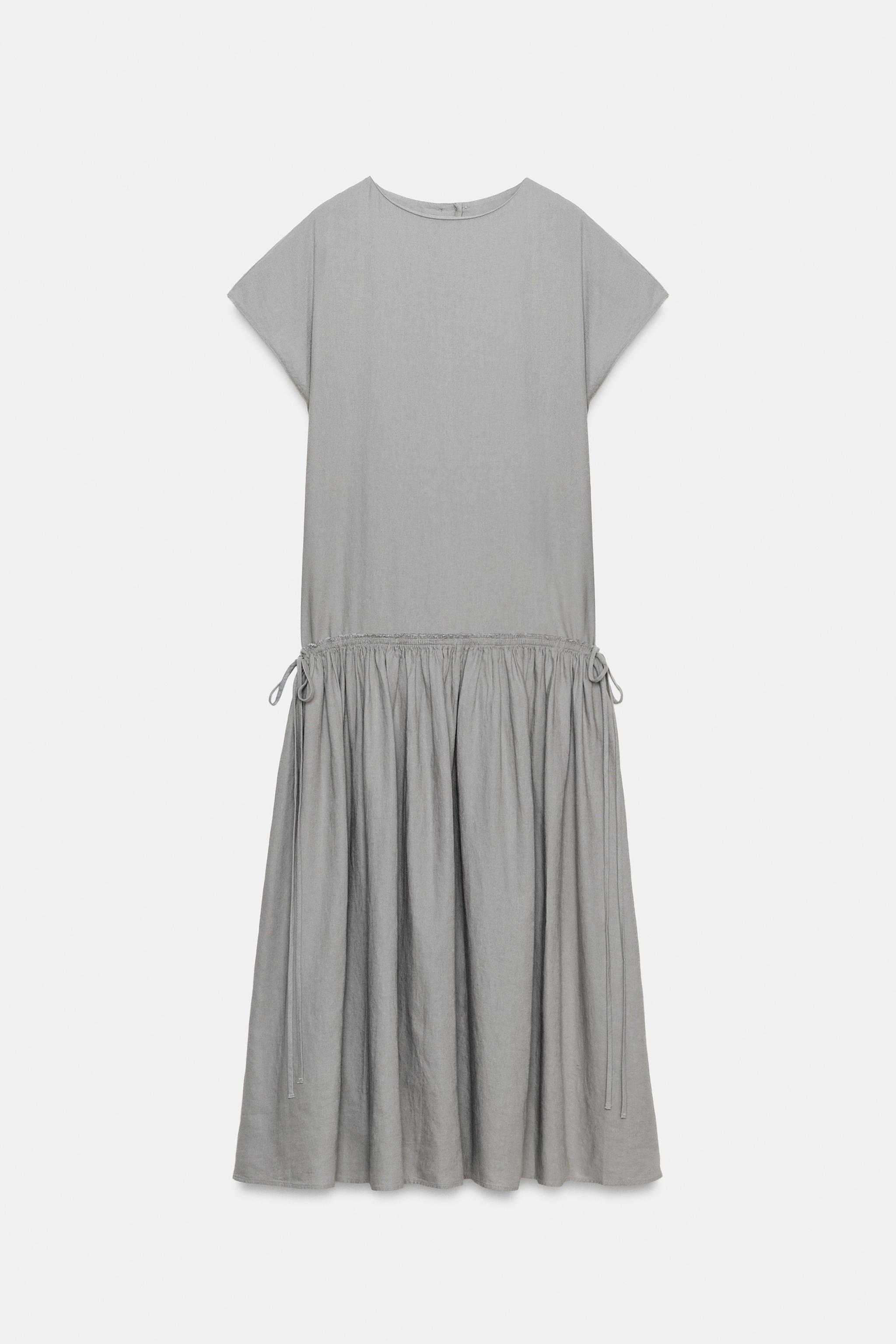ROBE MI-LONGUE EN LIN ZW COLLECTION